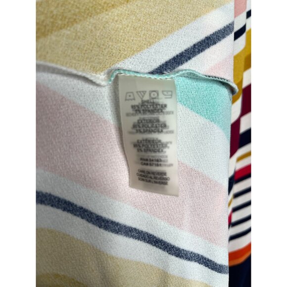 Karl Lagerfeld Women’s Size 4 Colorful Striped Sleeveless Sundress Summer - Picture 7 of 8